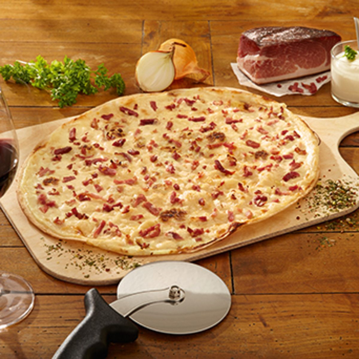 Flammkuchen Elsässer Art