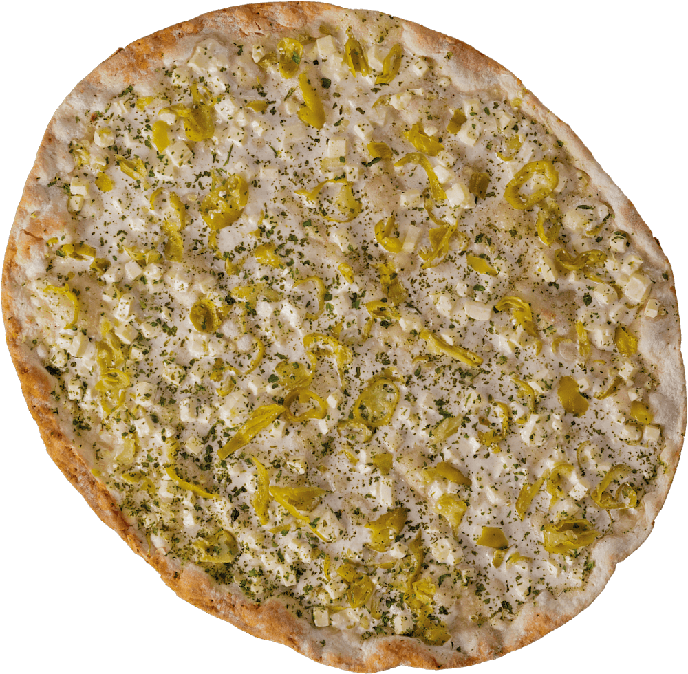 Vegetarischer Flammkuchen